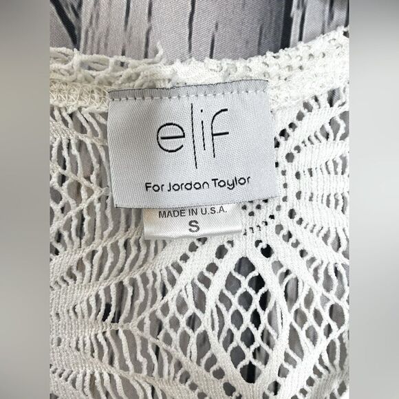 Elif by Jordan Taylor Flower Mesh Coverup Small - Picture 4 of 5